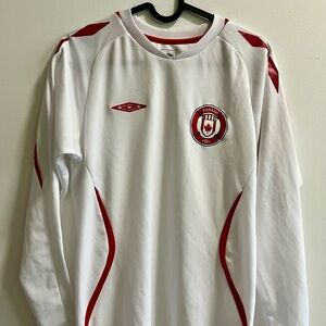 Youth 2000s Canada Umbro White Soccer Jersey Size Youth Large